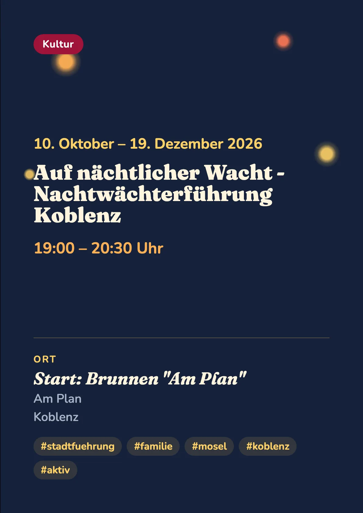 Veranstaltungsflyer