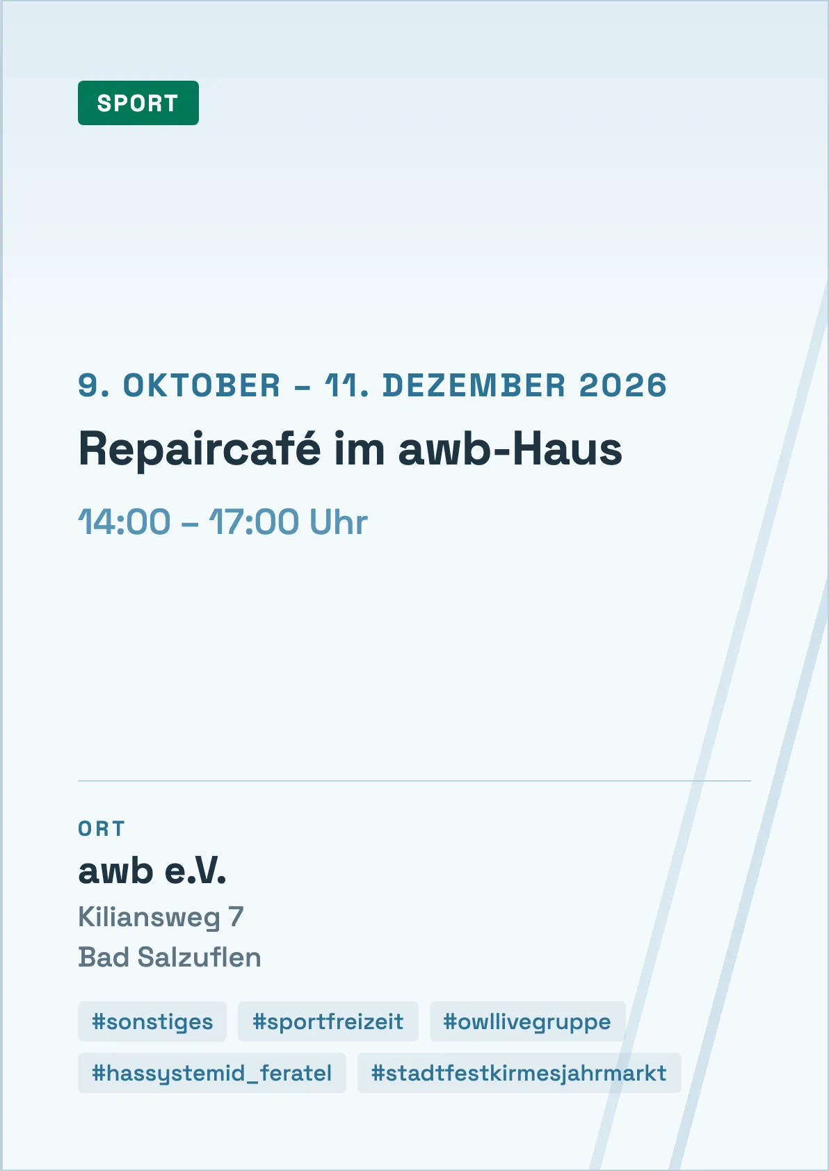 Veranstaltungsflyer