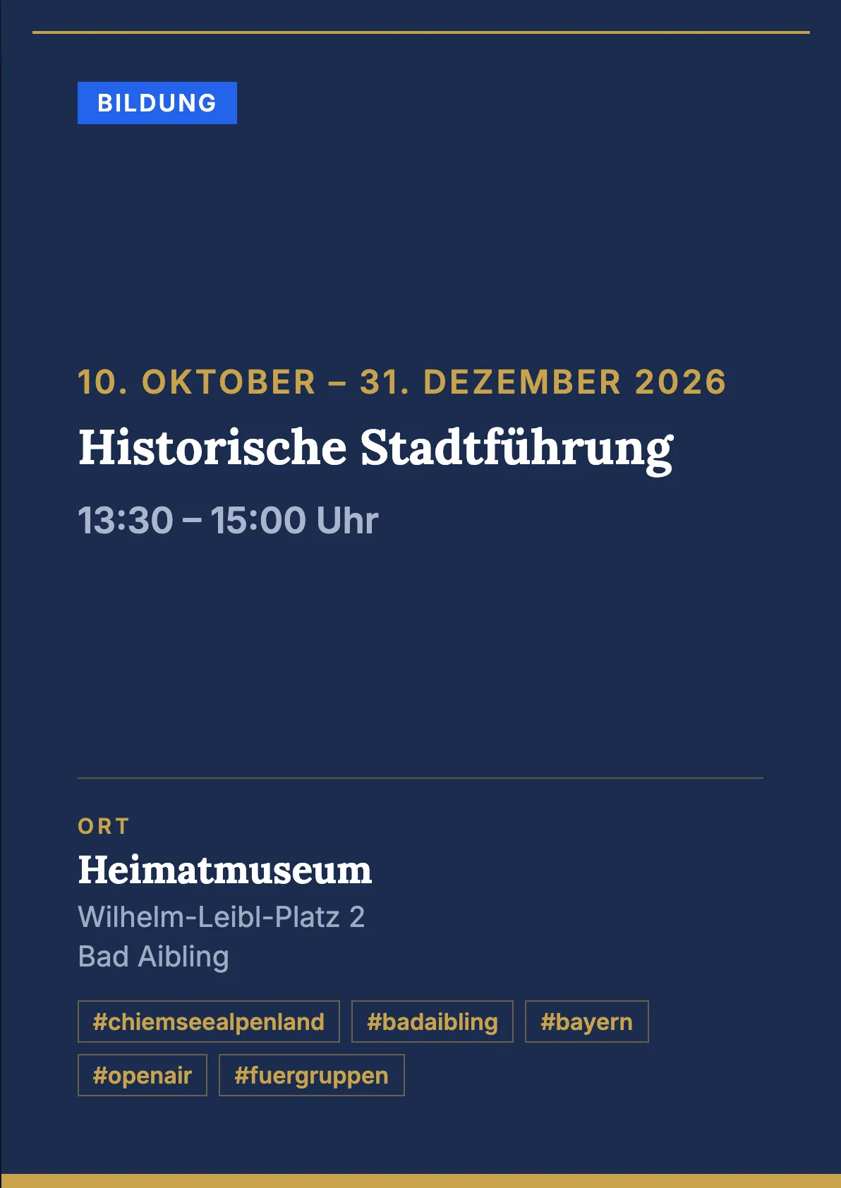 Veranstaltungsflyer