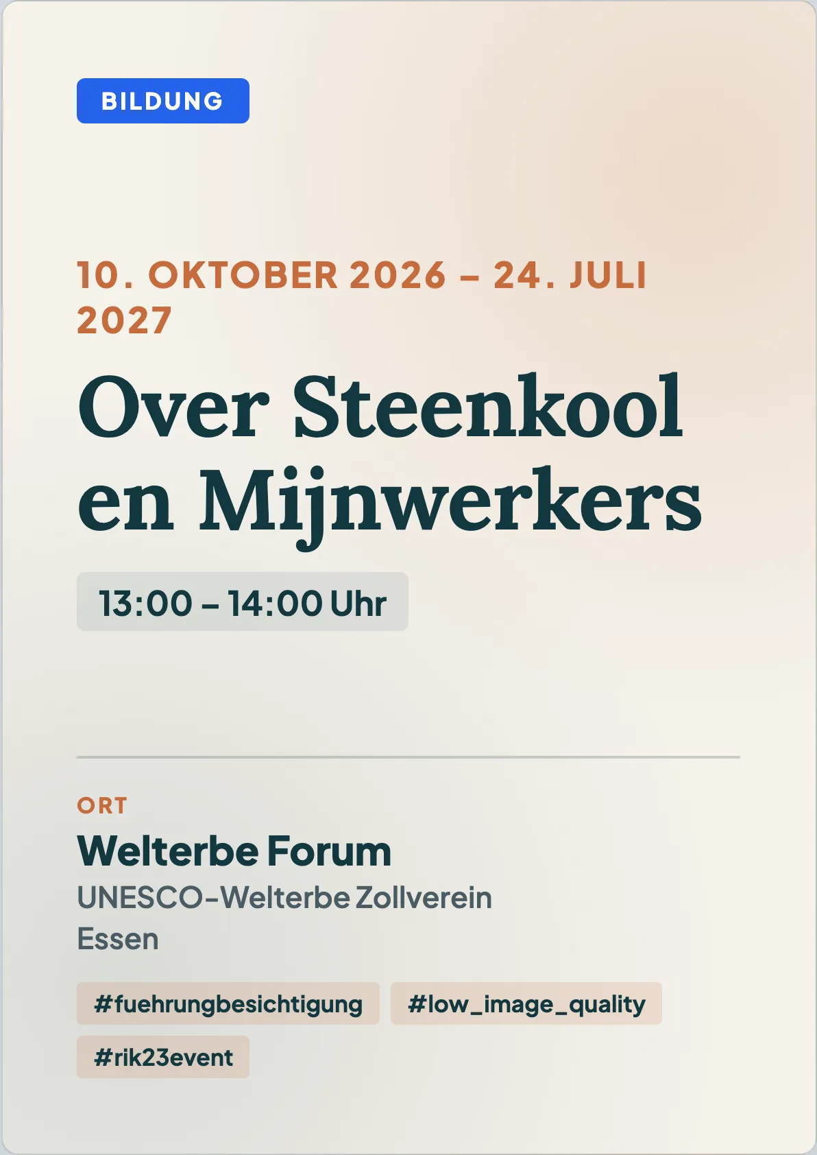 Veranstaltungsflyer