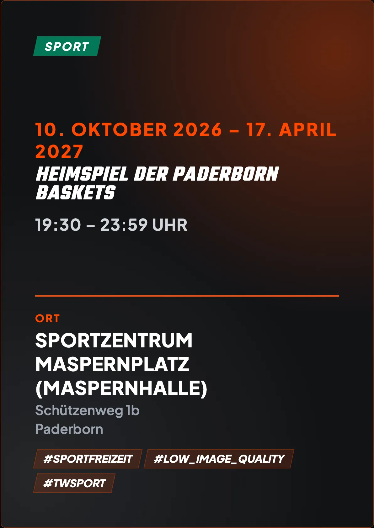 Veranstaltungsflyer