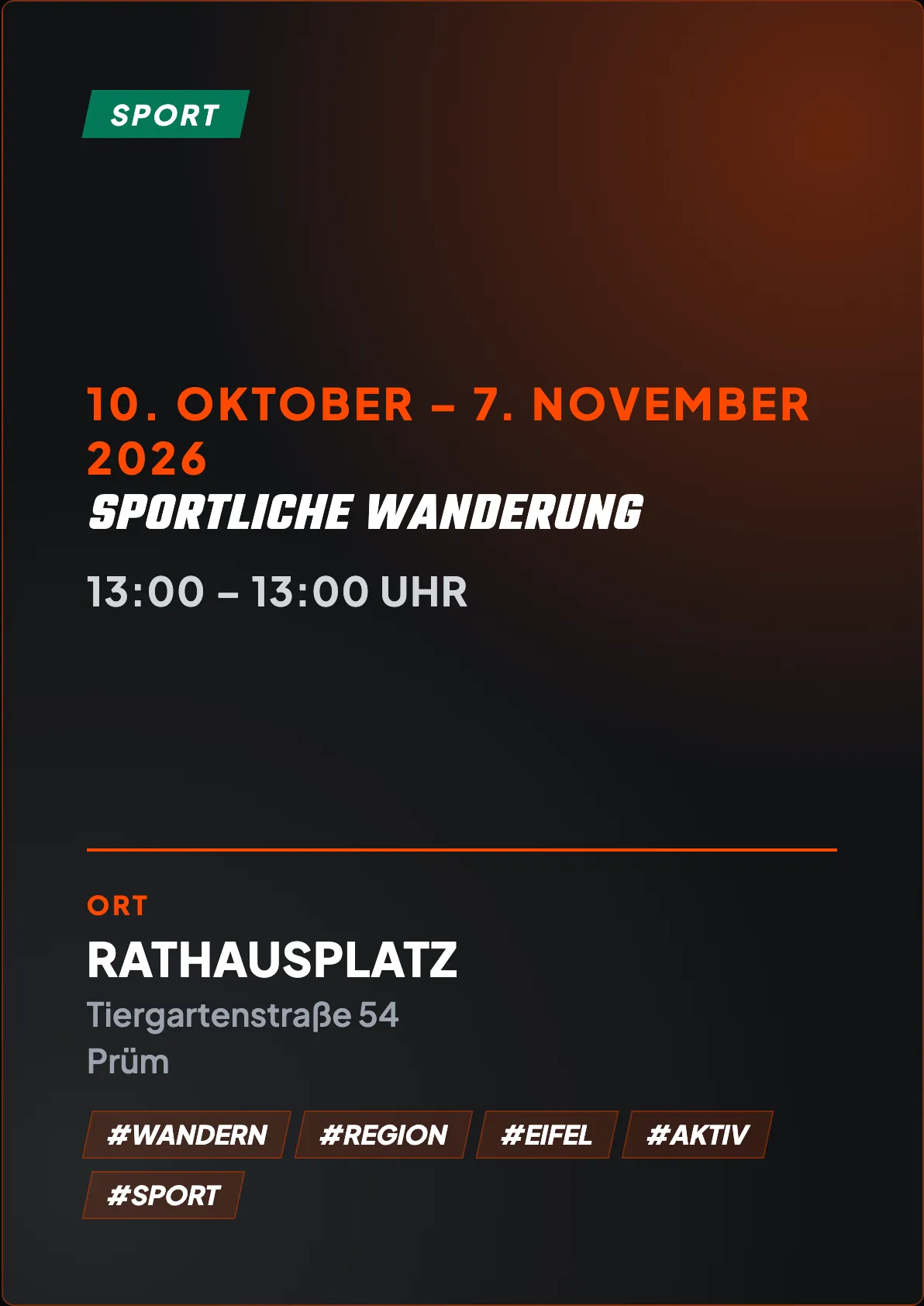 Veranstaltungsflyer