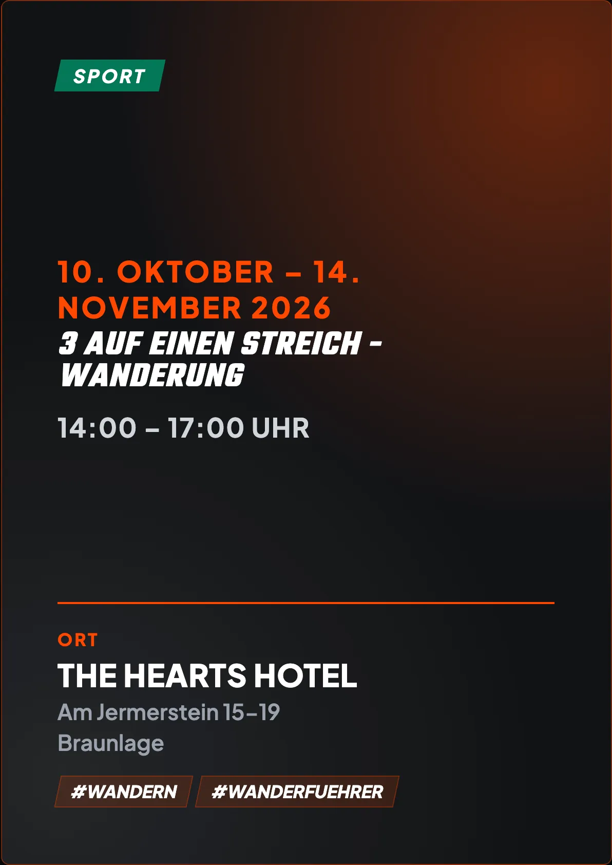 Veranstaltungsflyer