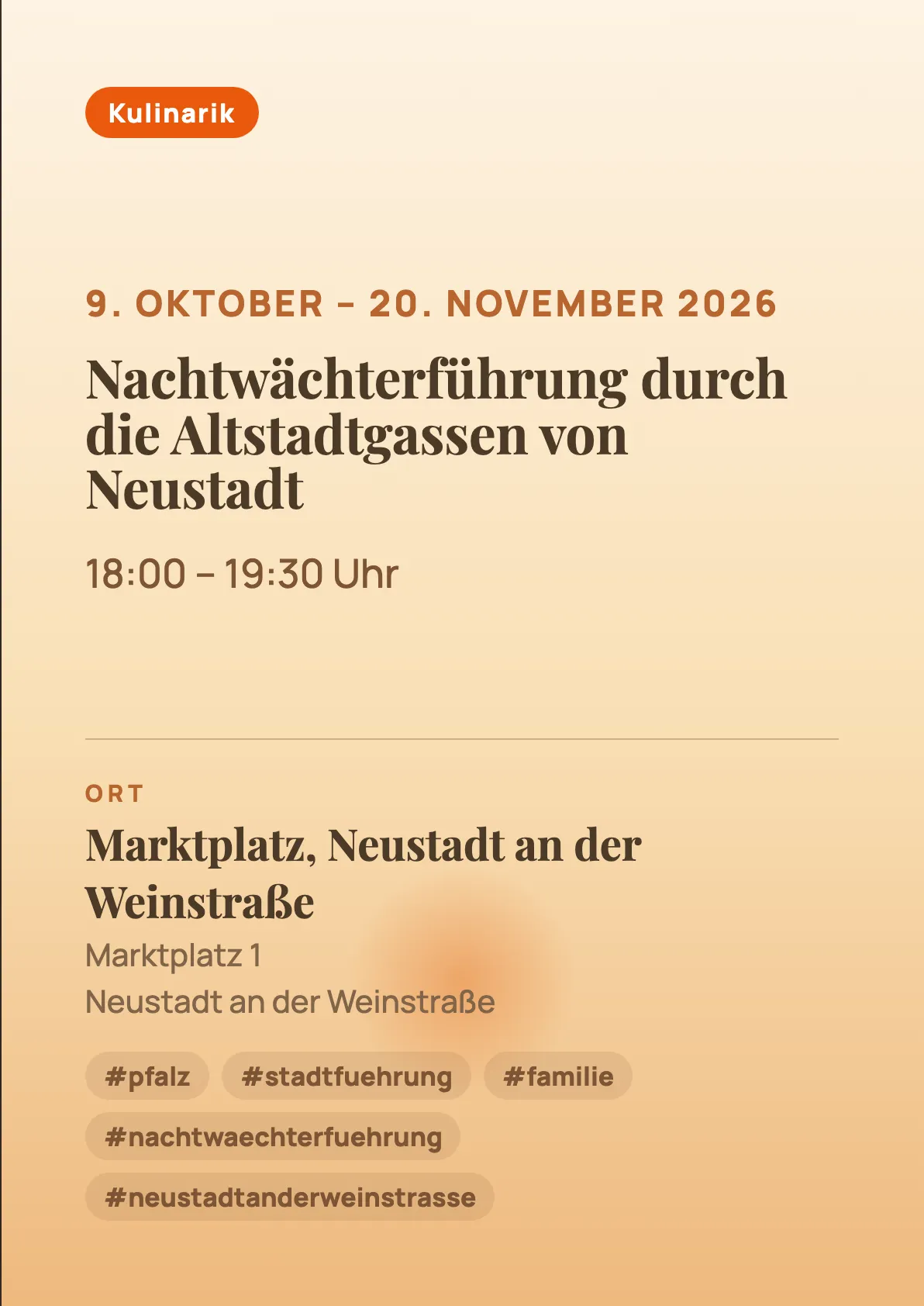 Veranstaltungsflyer