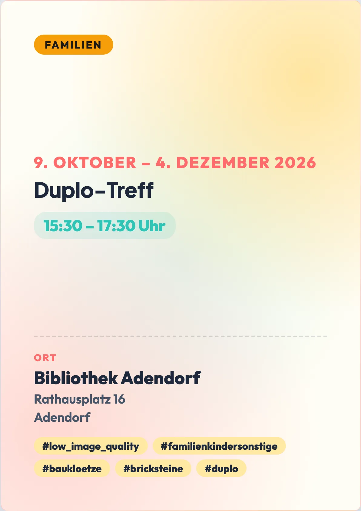 Veranstaltungsflyer
