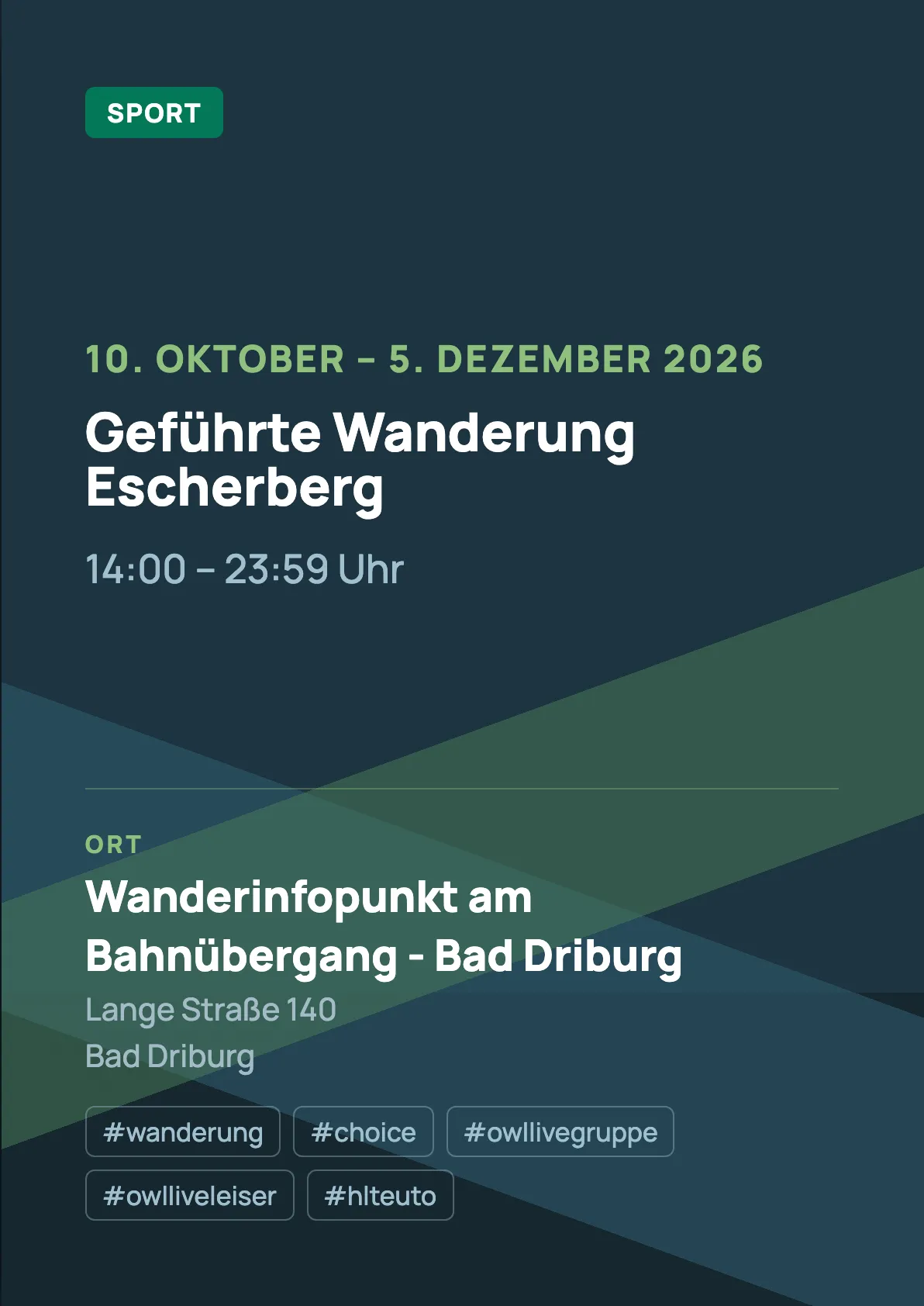 Veranstaltungsflyer