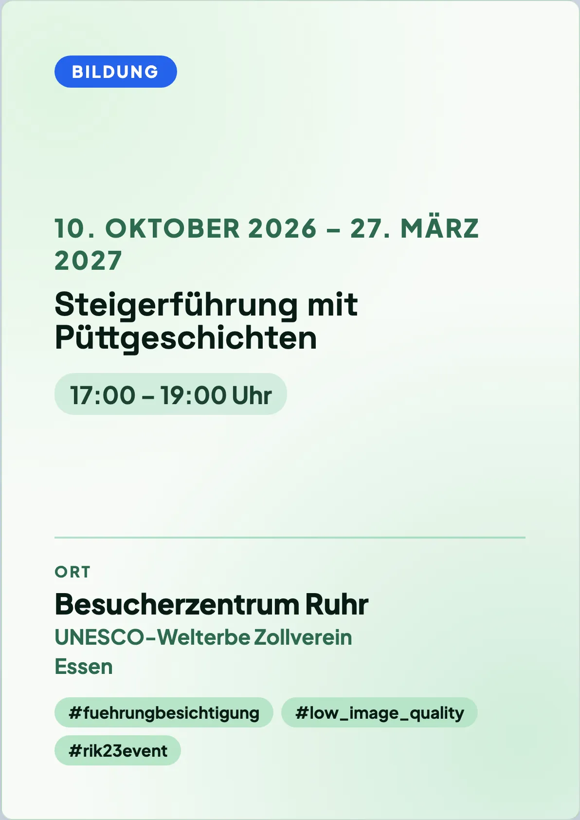 Veranstaltungsflyer