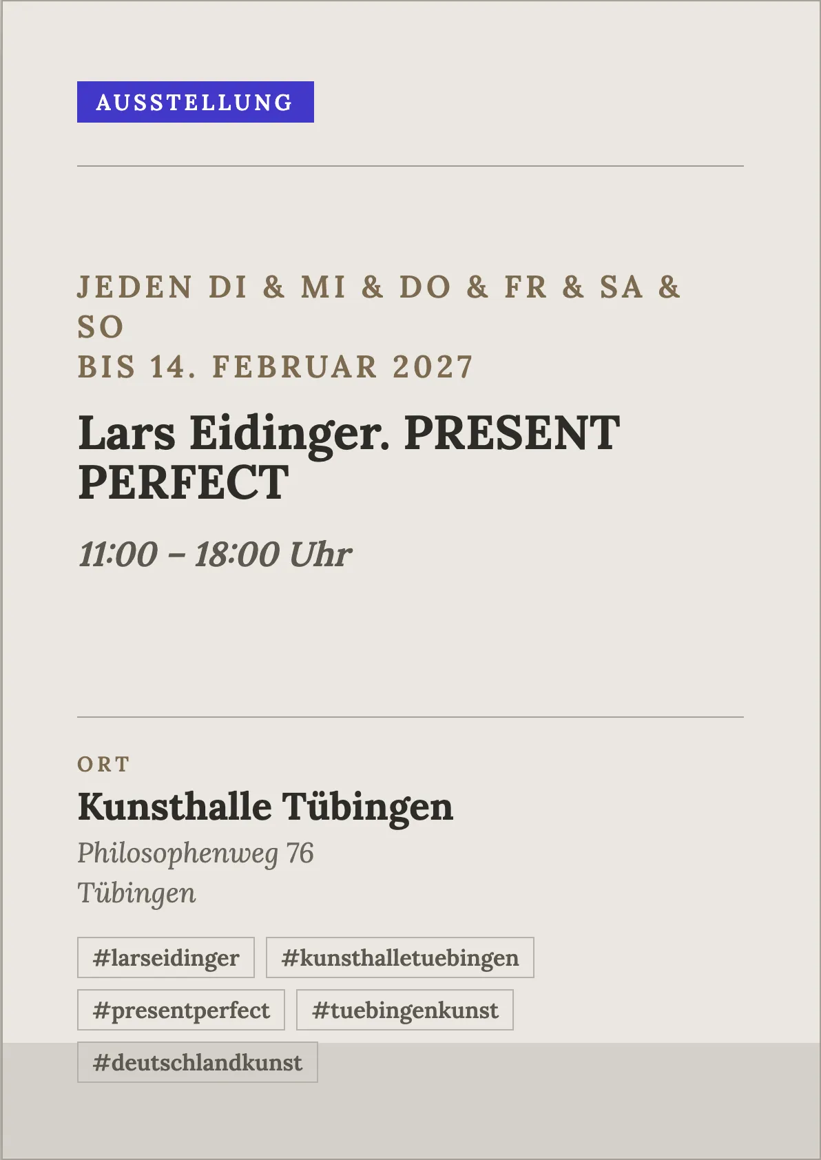 Veranstaltungsflyer