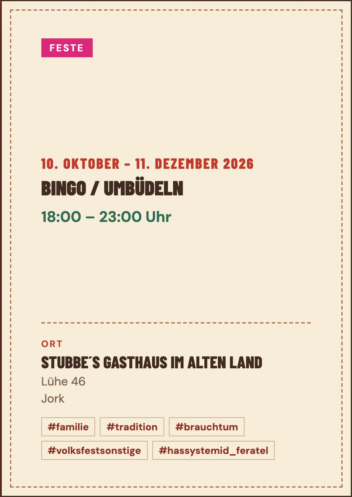 Veranstaltungsflyer