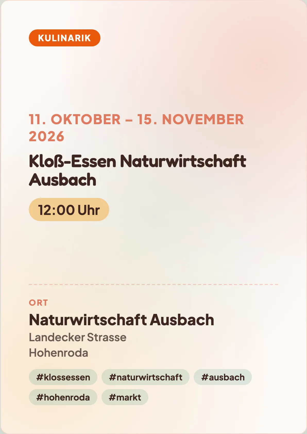 Veranstaltungsflyer
