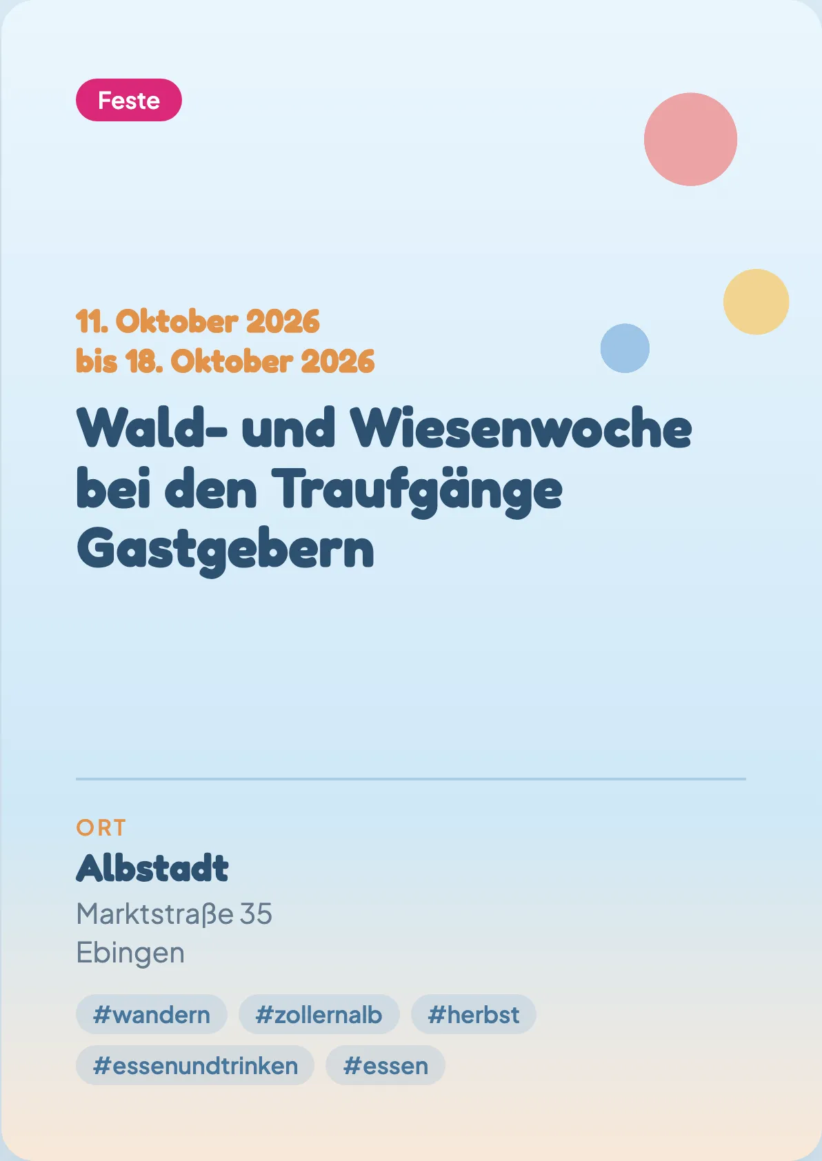 Veranstaltungsflyer