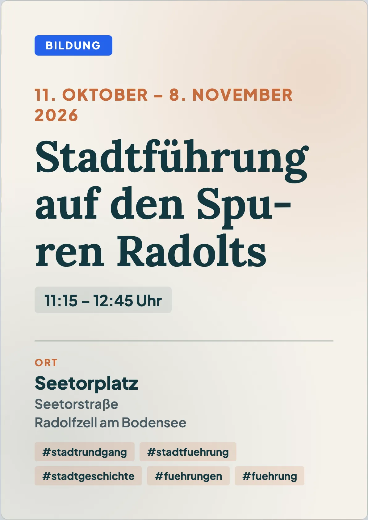 Veranstaltungsflyer