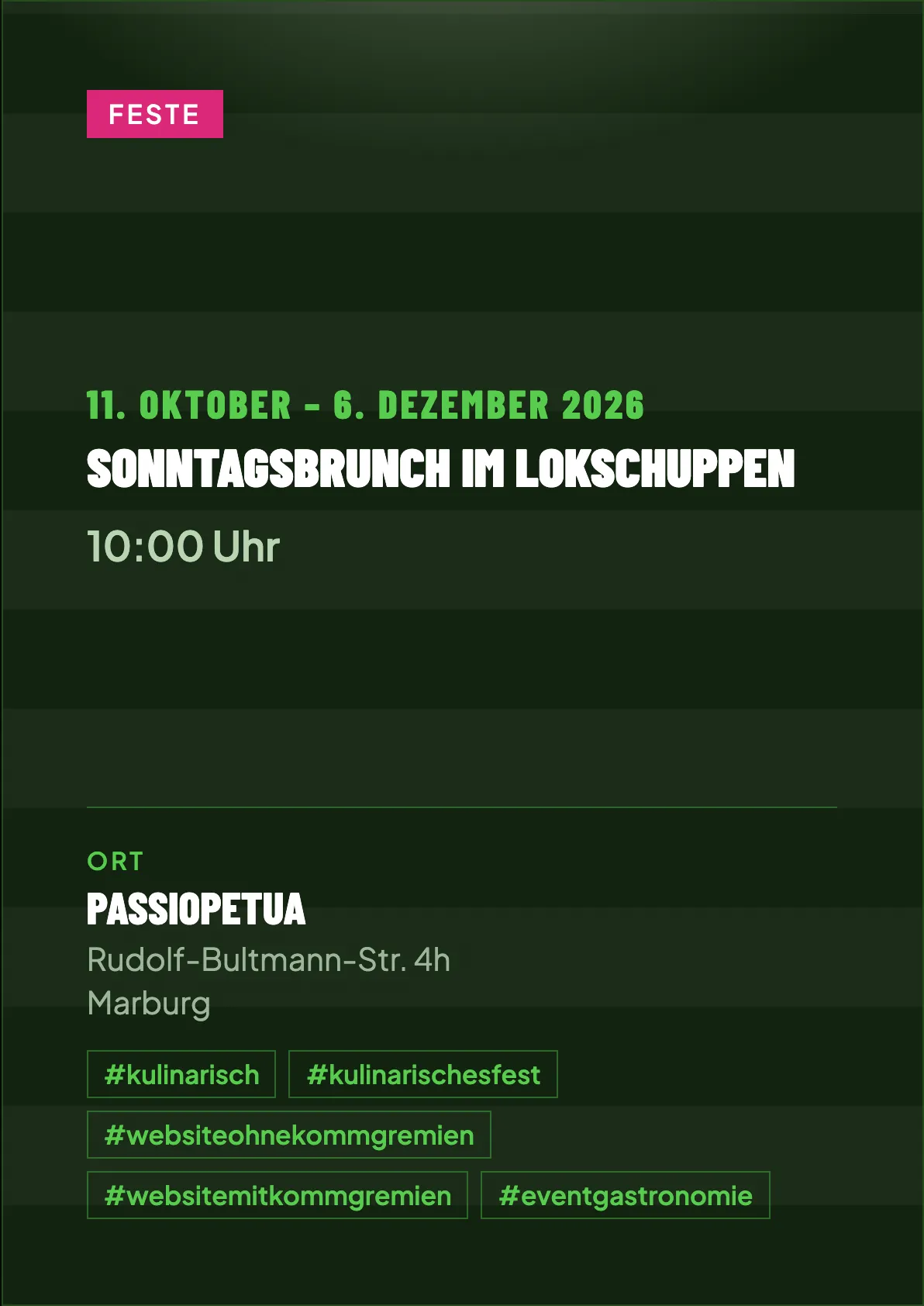 Veranstaltungsflyer