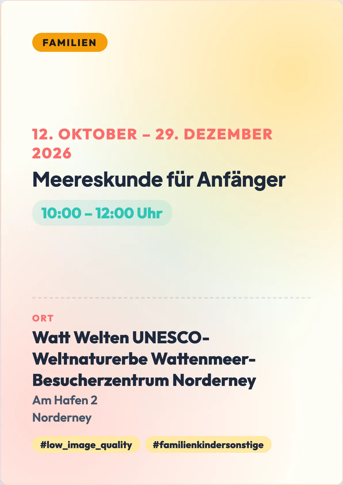 Veranstaltungsflyer