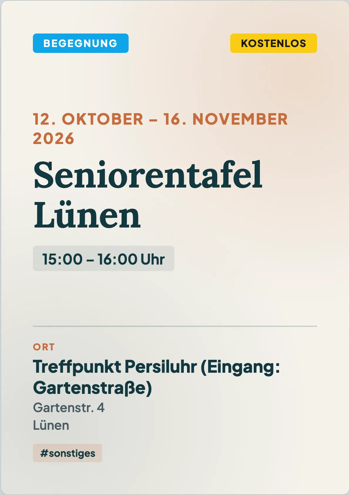 Veranstaltungsflyer