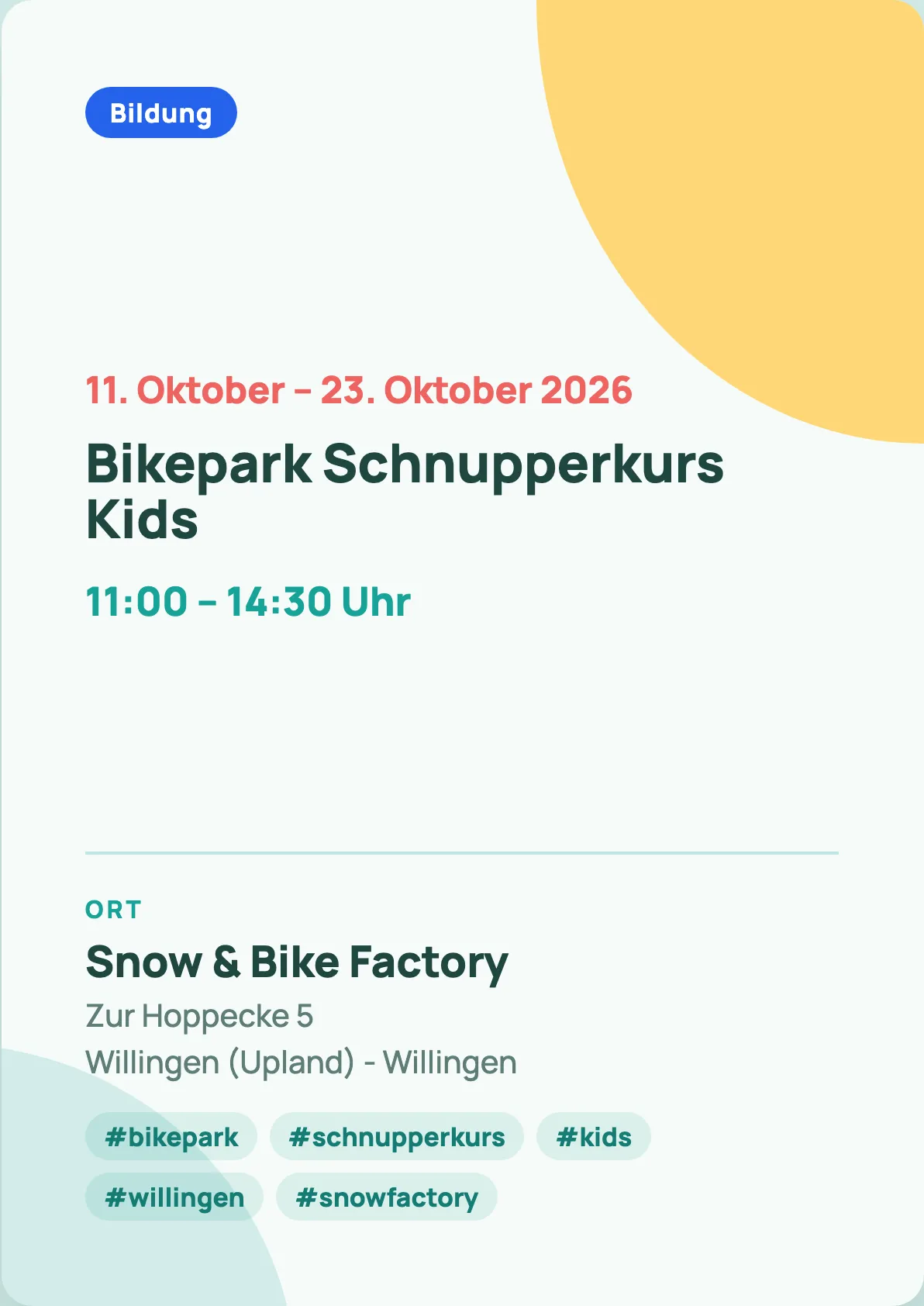 Veranstaltungsflyer