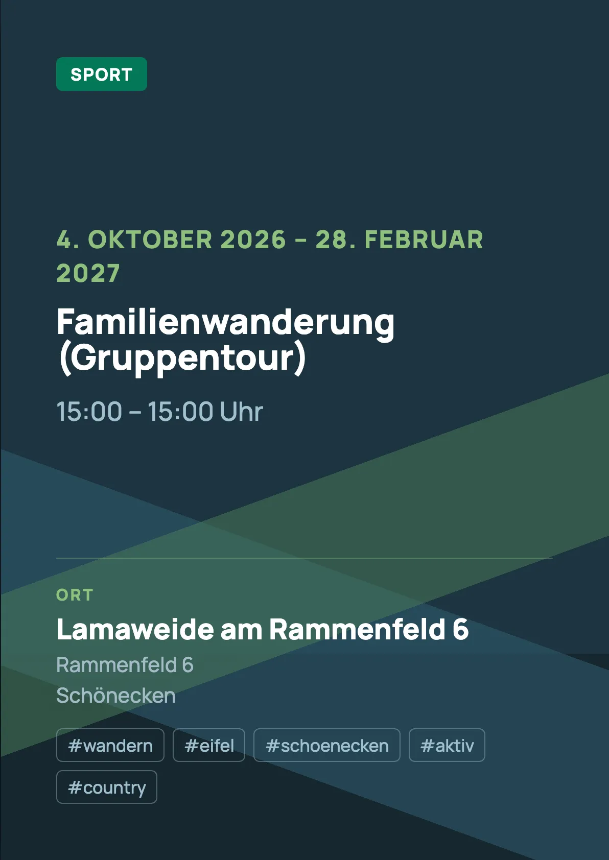 Veranstaltungsflyer