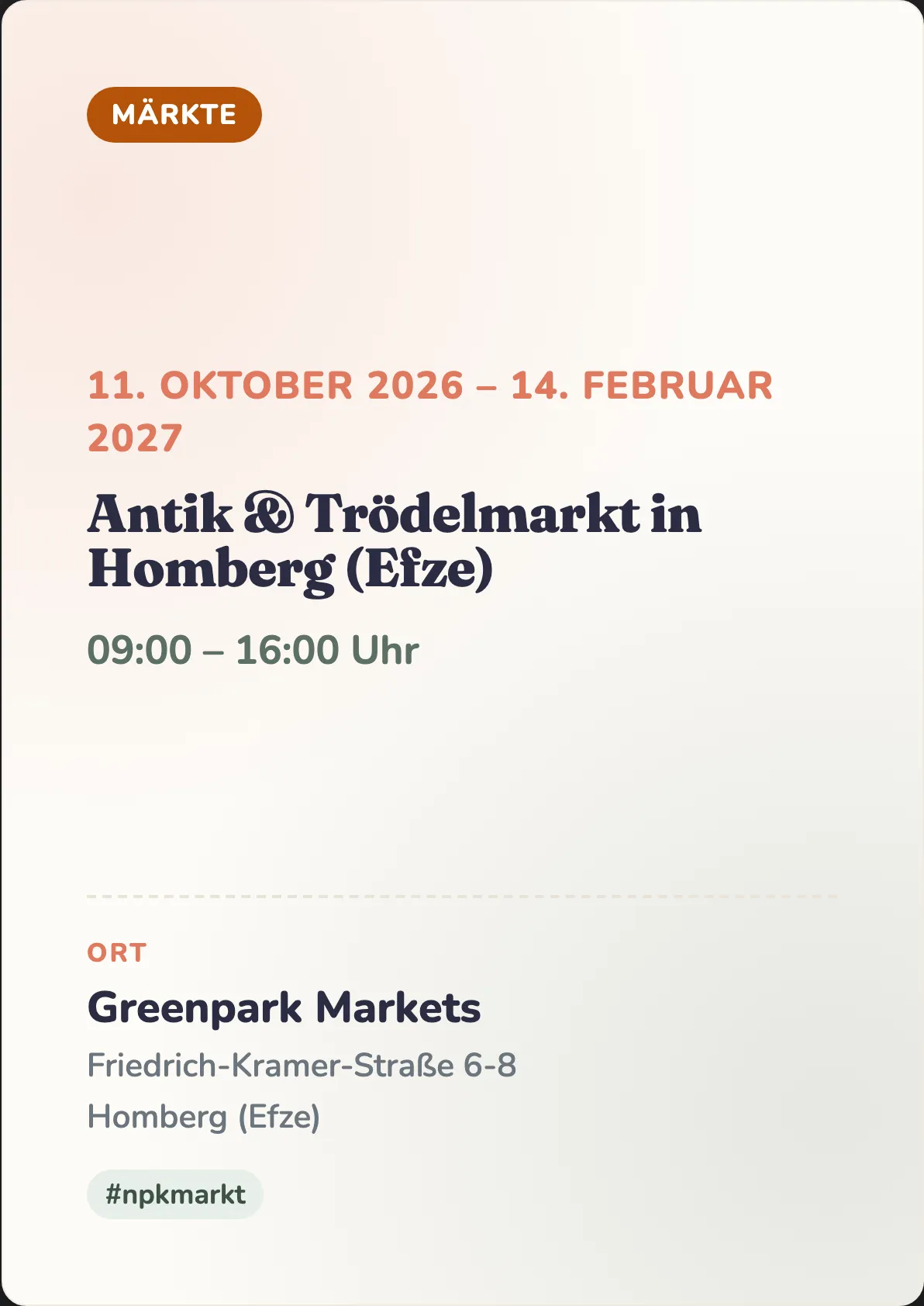 Veranstaltungsflyer