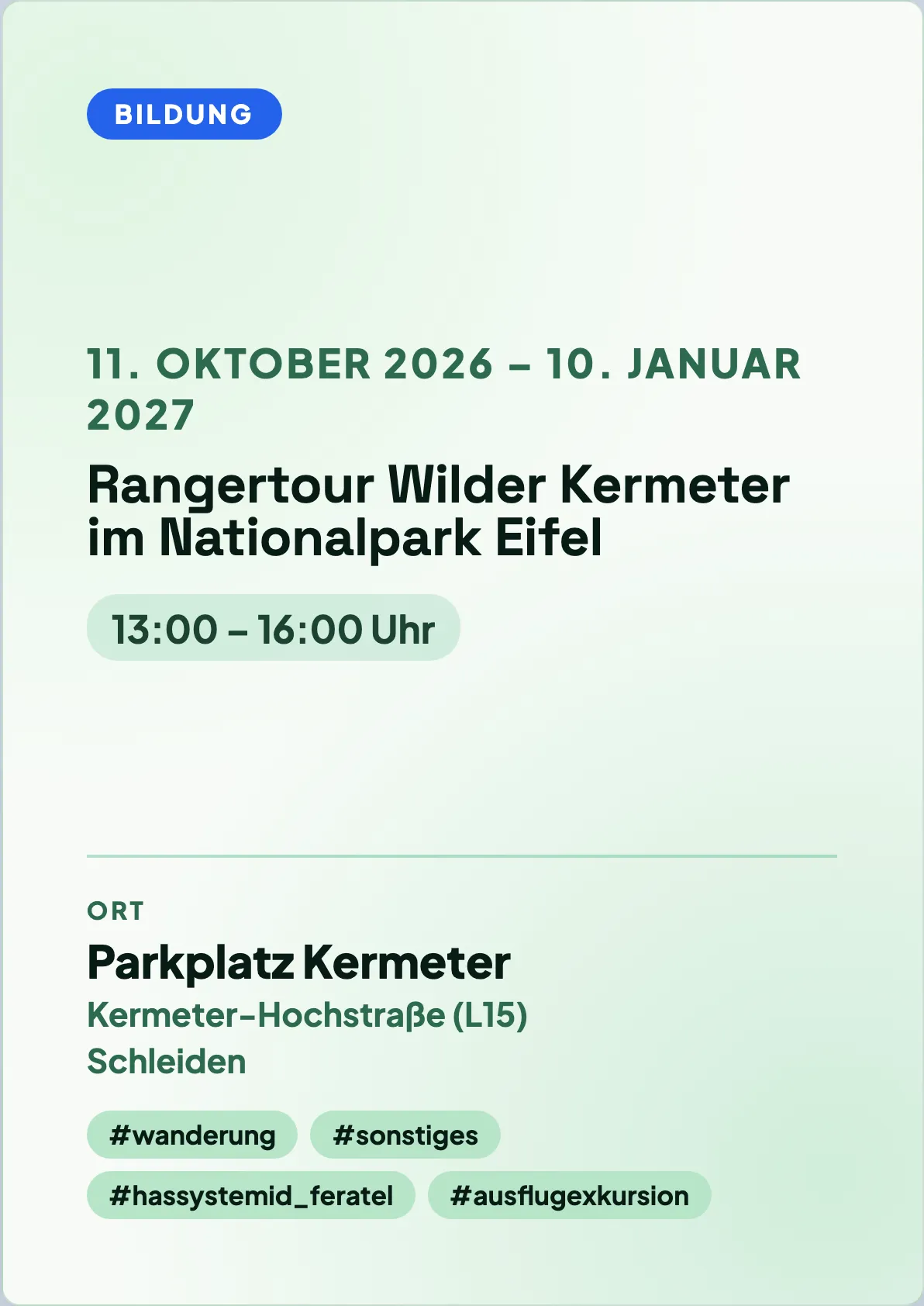 Veranstaltungsflyer