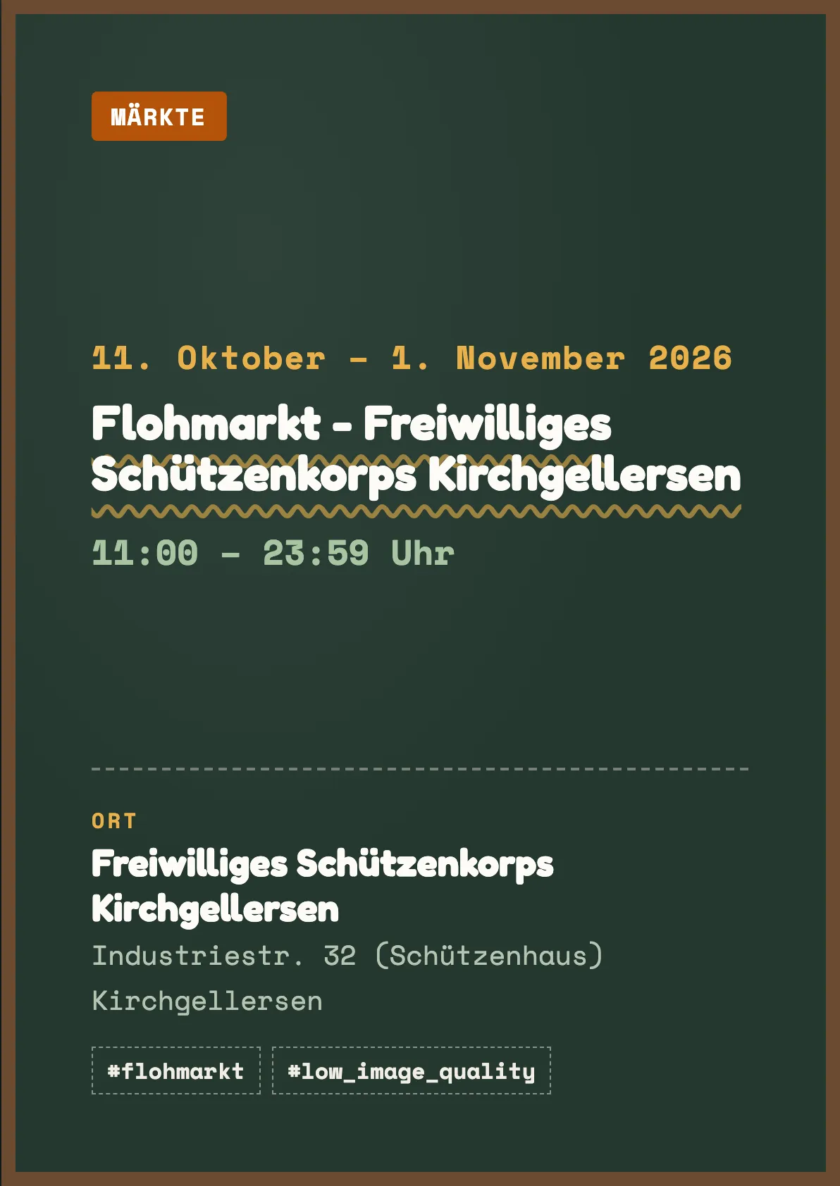 Veranstaltungsflyer