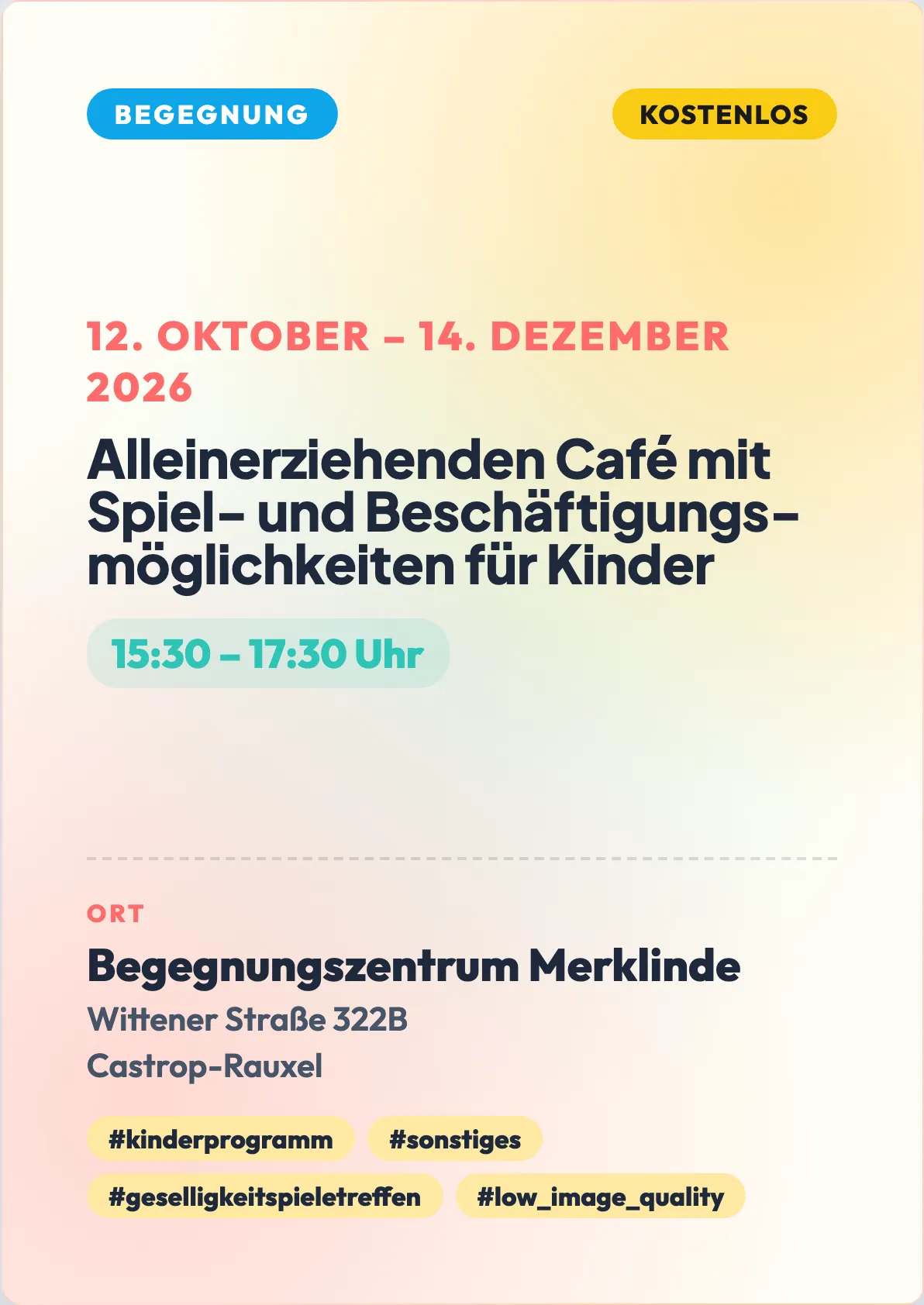 Veranstaltungsflyer