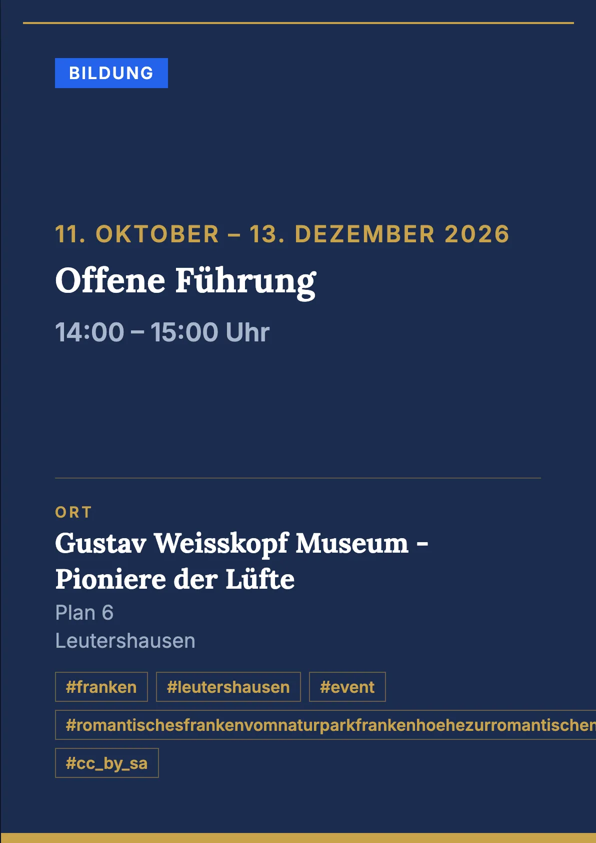 Veranstaltungsflyer