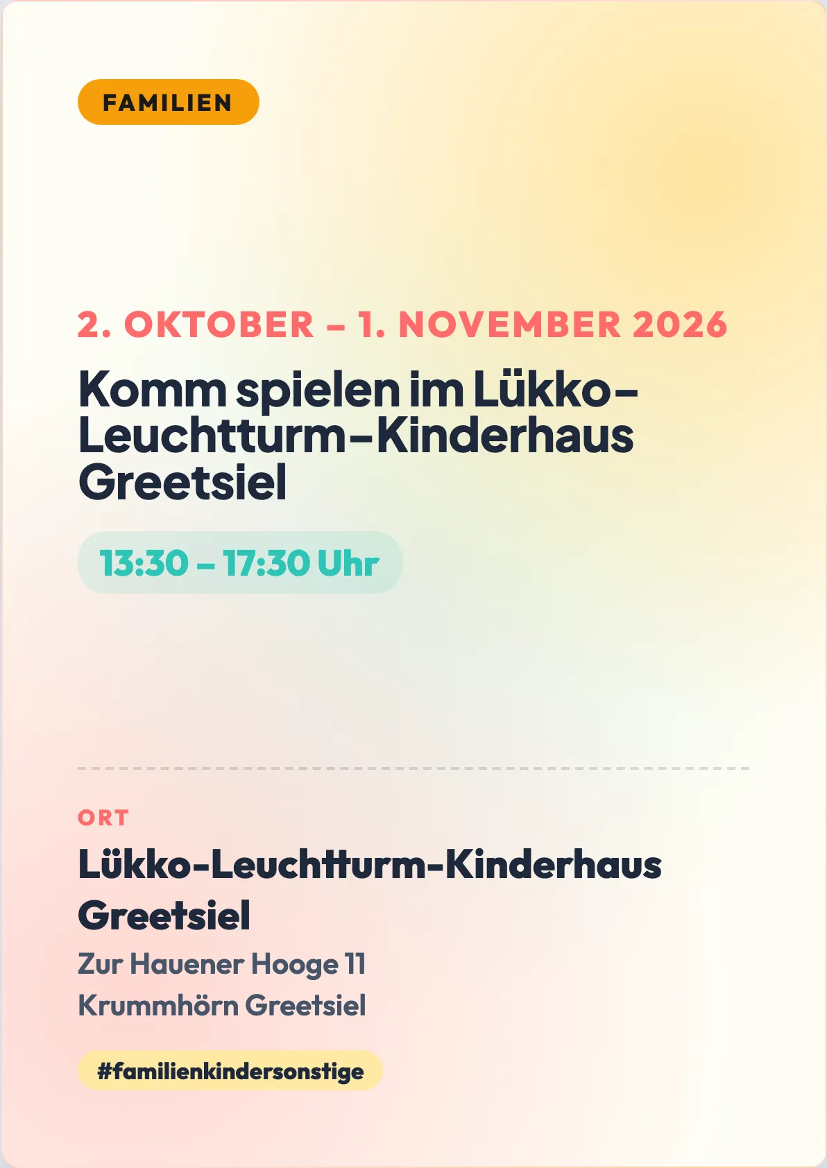 Veranstaltungsflyer