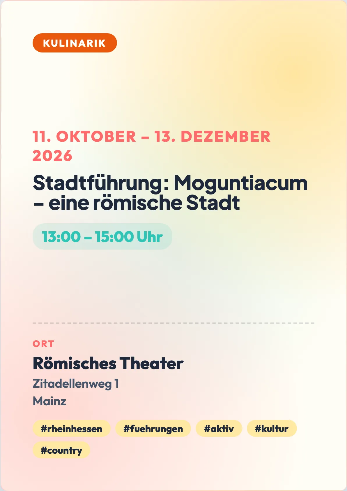 Veranstaltungsflyer