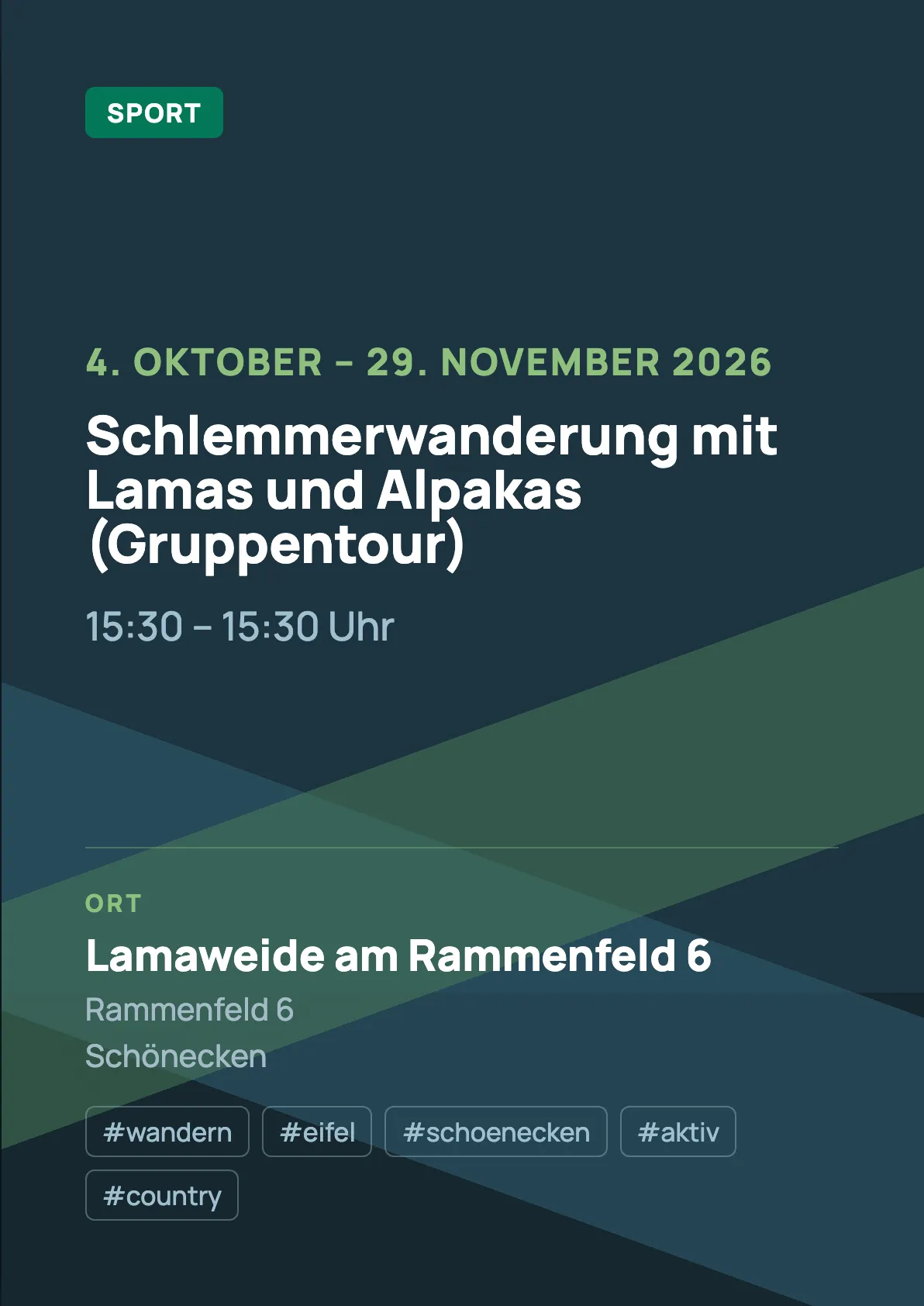 Veranstaltungsflyer
