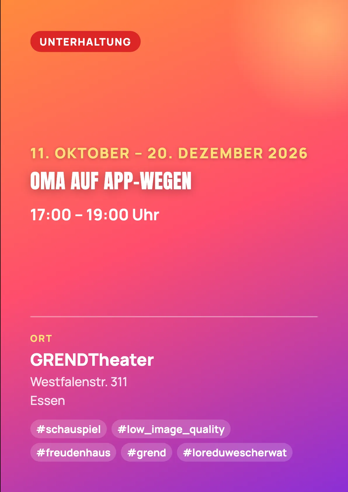 Veranstaltungsflyer