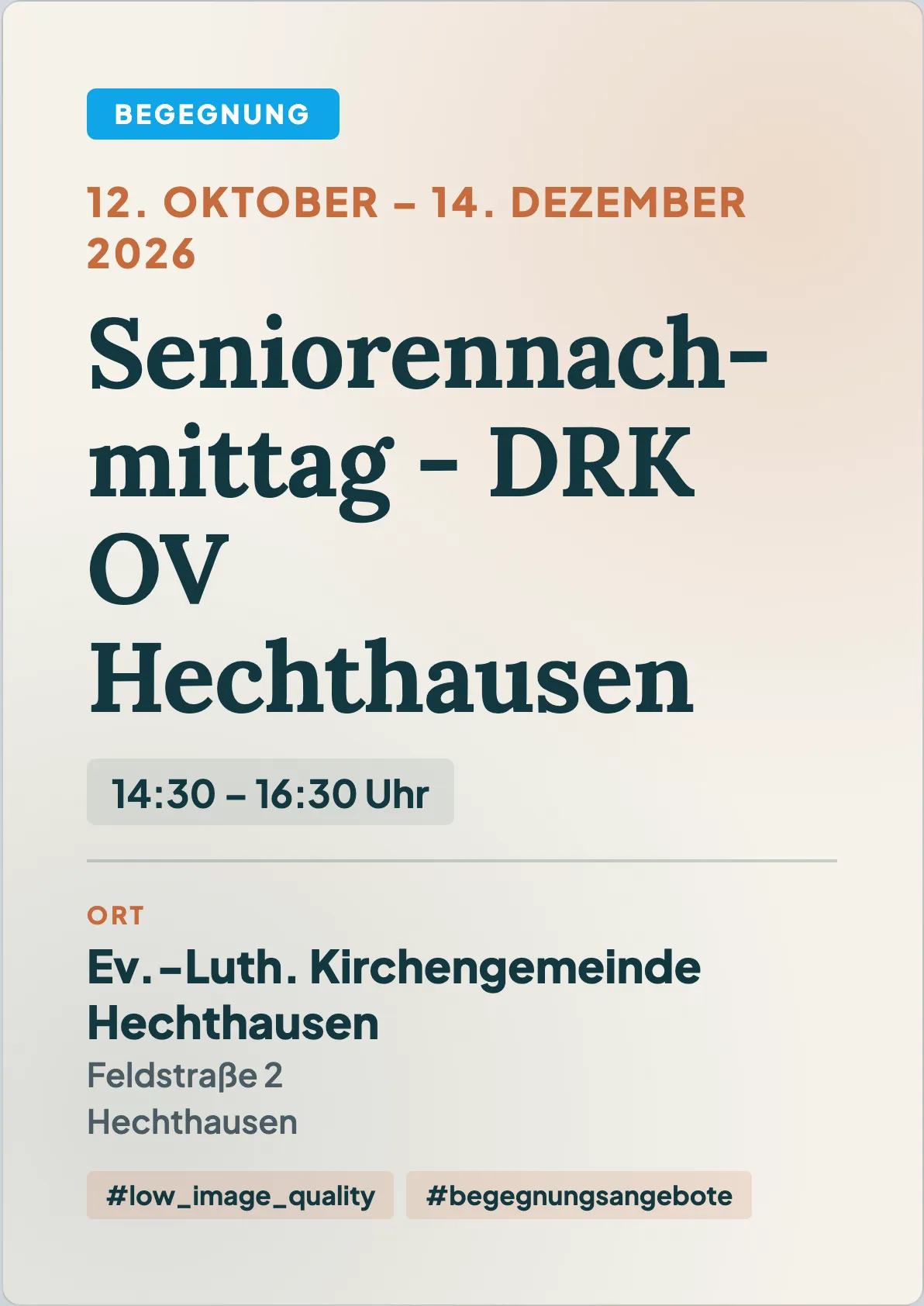 Veranstaltungsflyer
