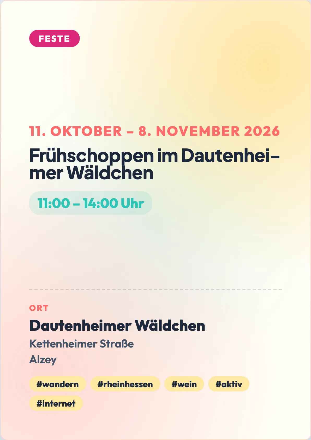 Veranstaltungsflyer