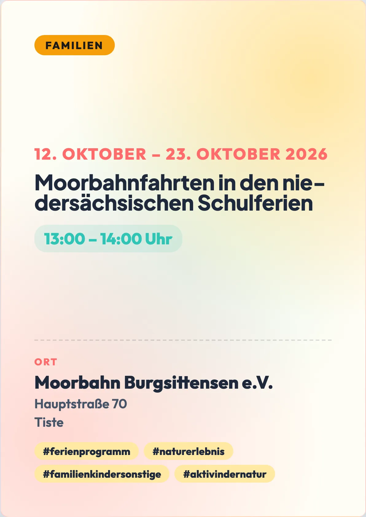 Veranstaltungsflyer