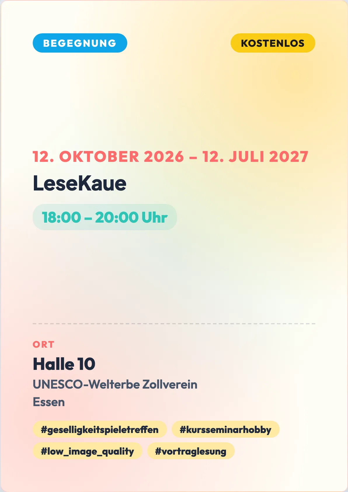 Veranstaltungsflyer