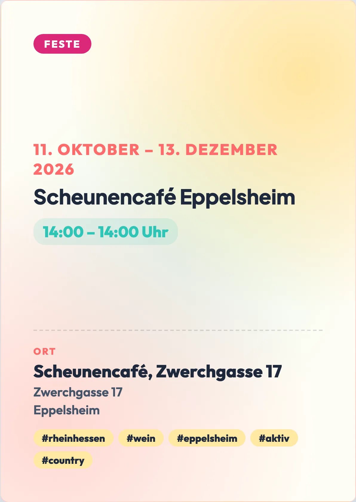 Veranstaltungsflyer