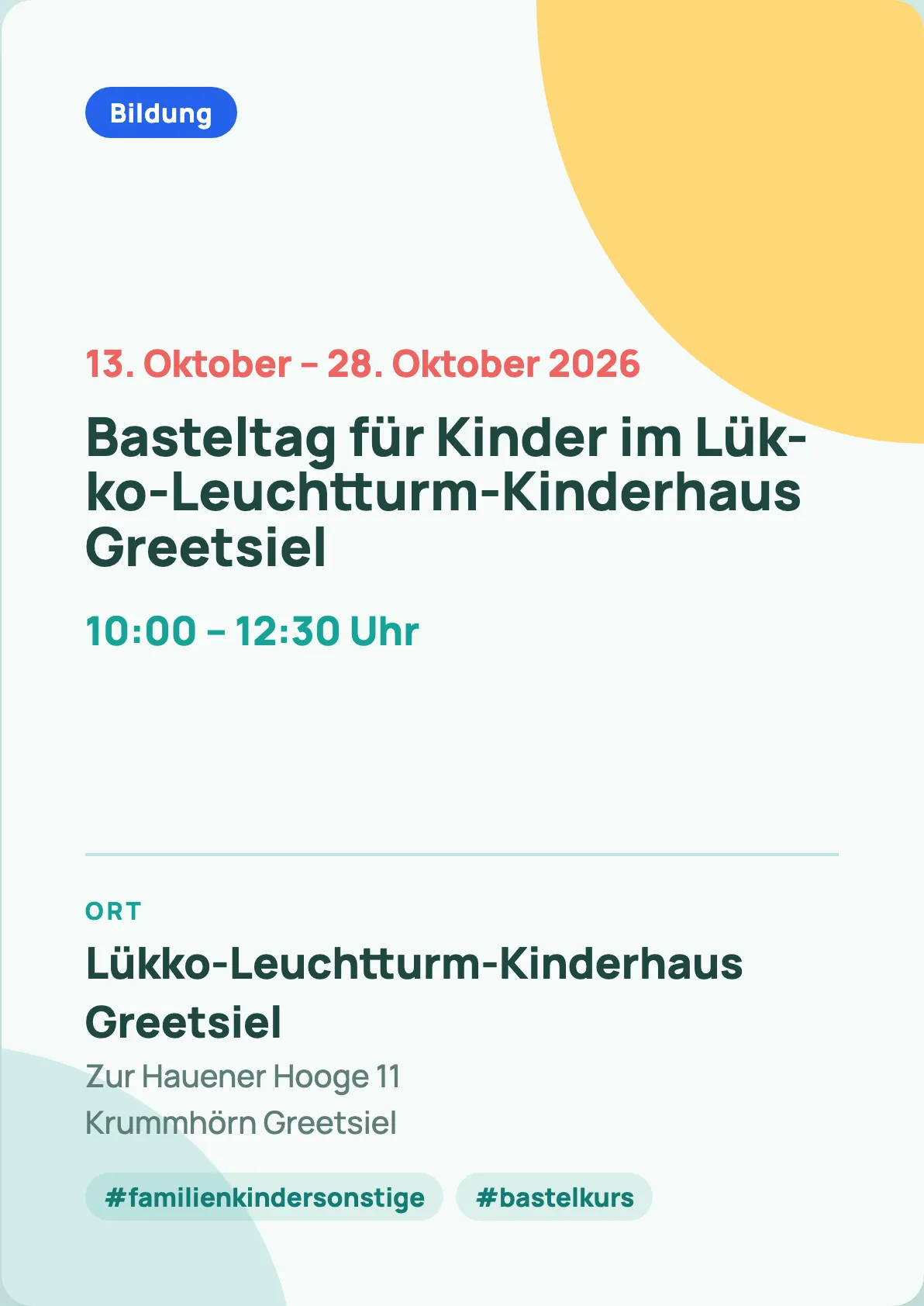 Veranstaltungsflyer