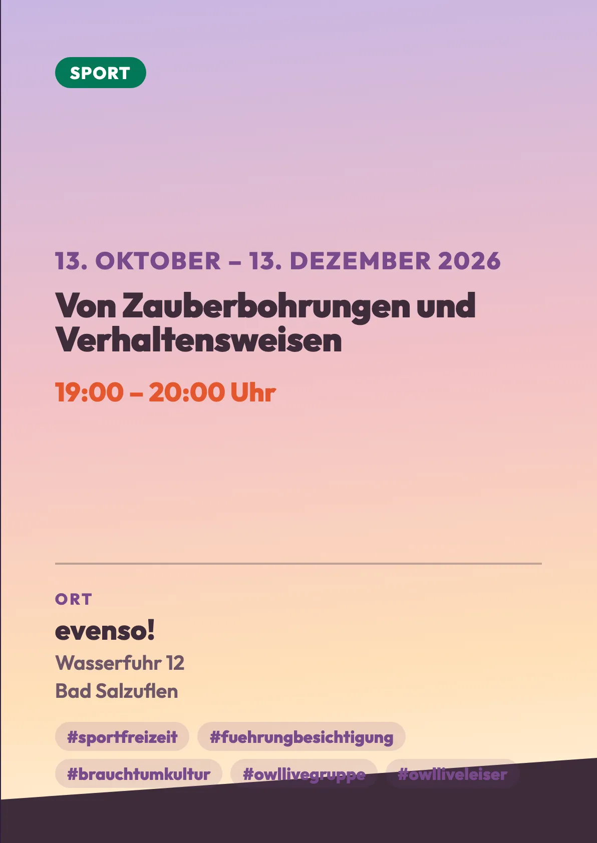Veranstaltungsflyer