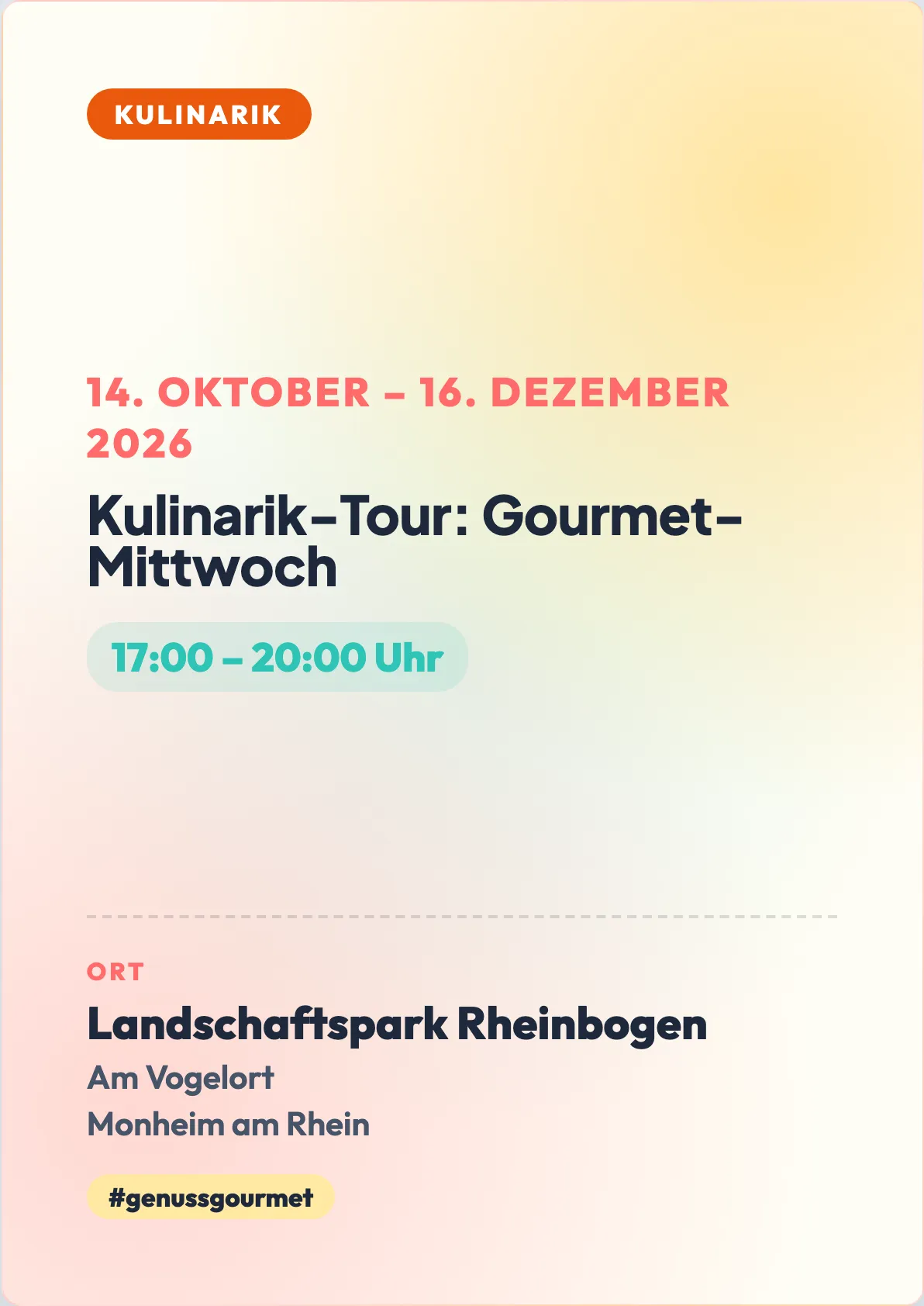 Veranstaltungsflyer