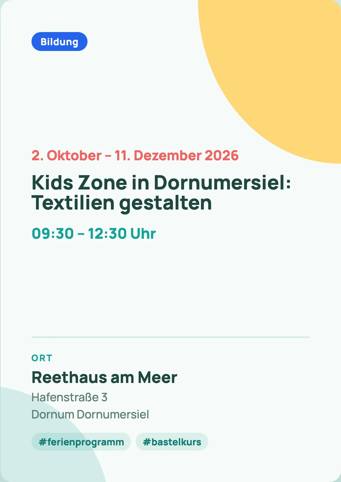 Veranstaltungsflyer