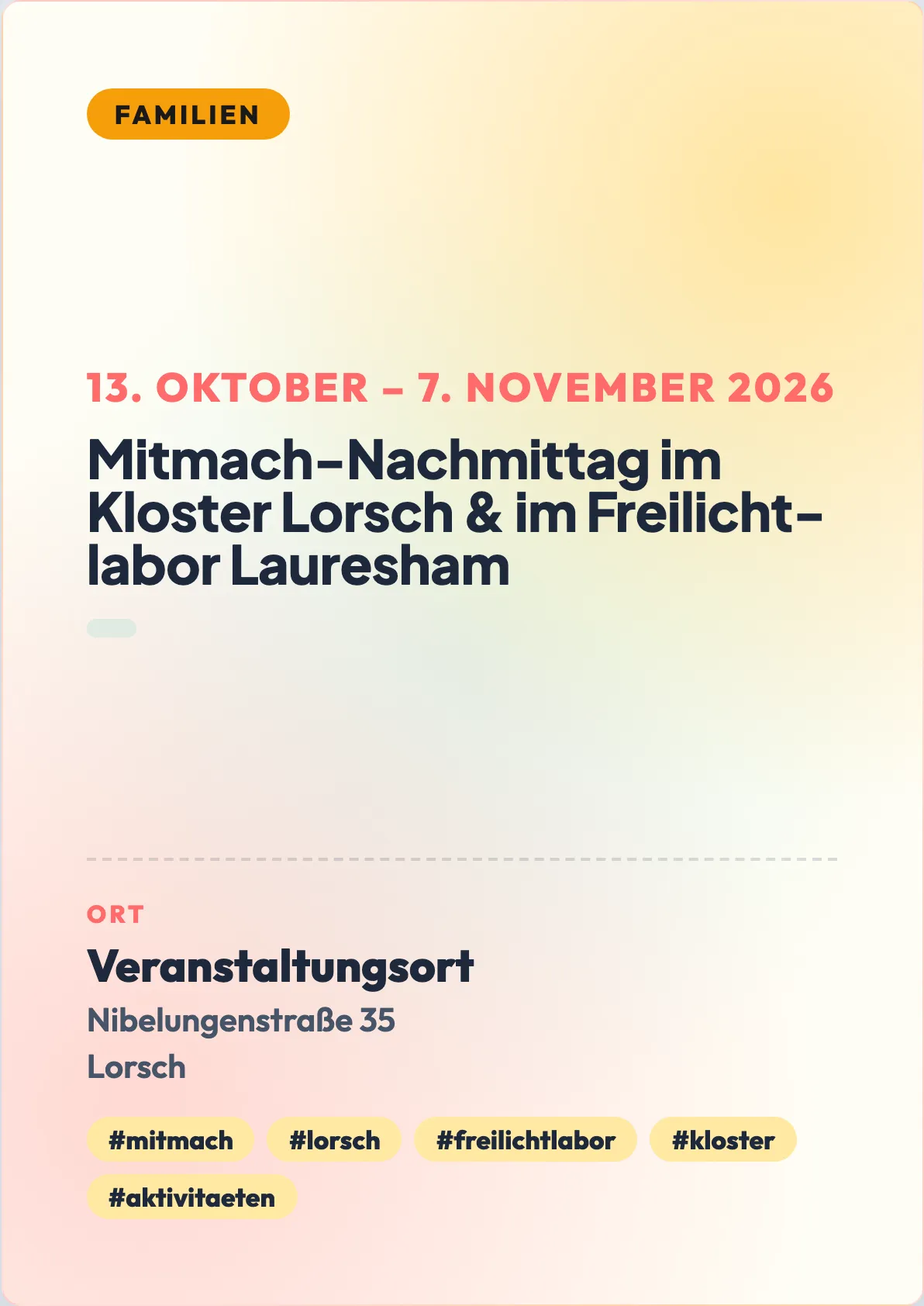 Veranstaltungsflyer