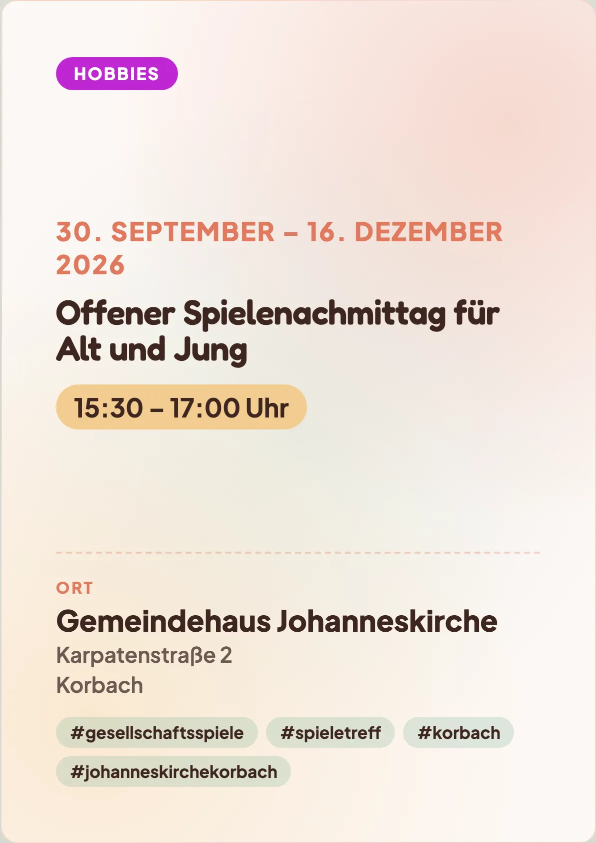 Veranstaltungsflyer