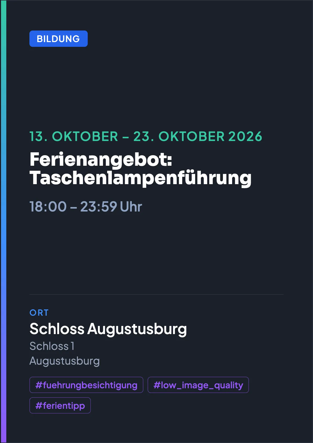 Veranstaltungsflyer