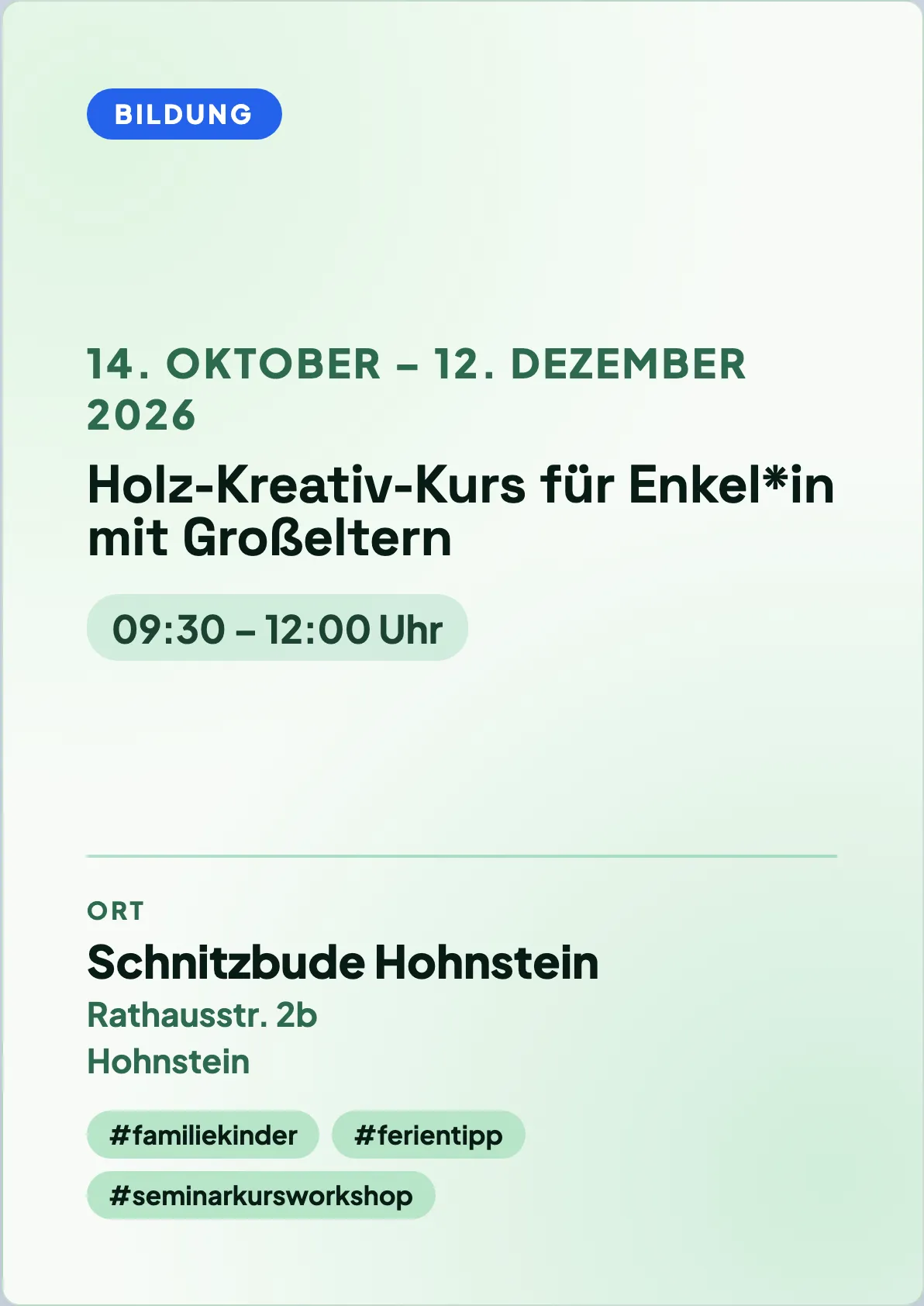 Veranstaltungsflyer