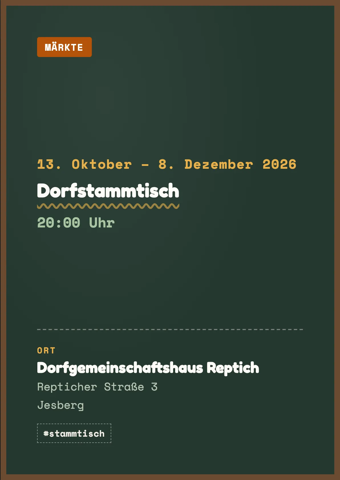 Veranstaltungsflyer