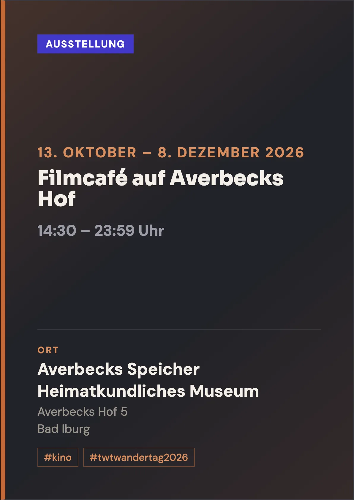 Veranstaltungsflyer