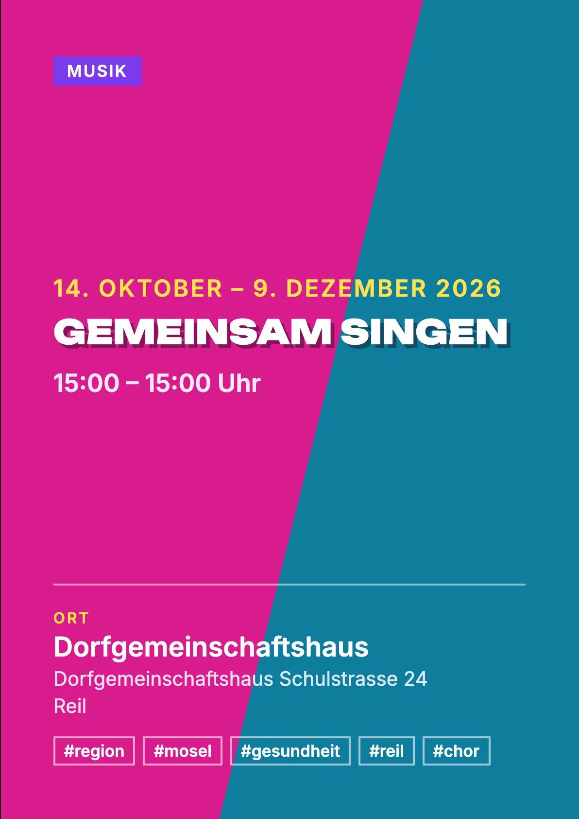 Veranstaltungsflyer