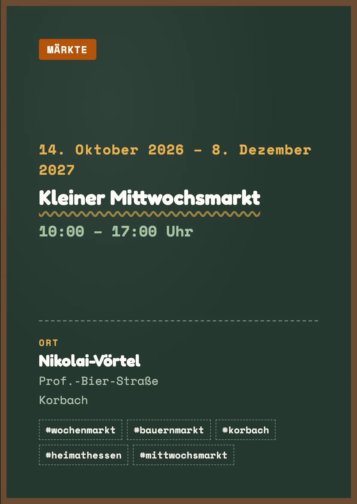 Veranstaltungsflyer