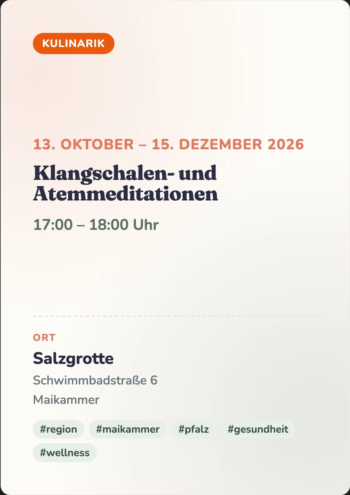 Veranstaltungsflyer