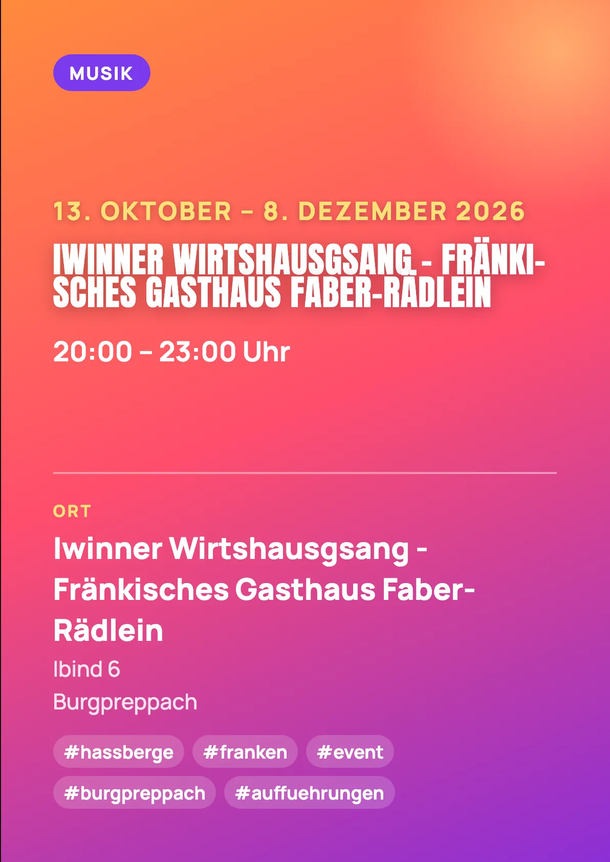 Veranstaltungsflyer