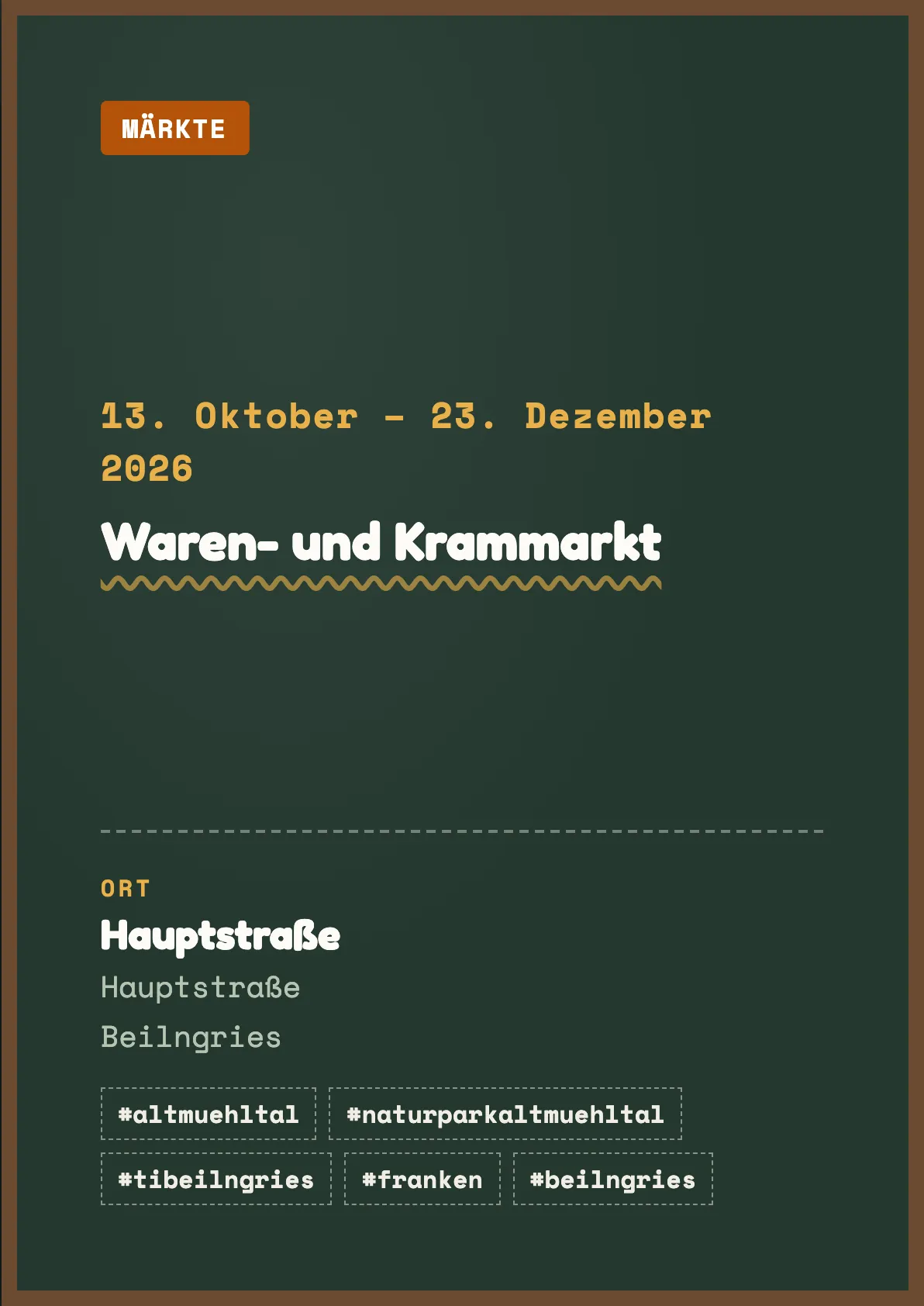 Veranstaltungsflyer